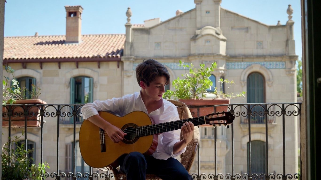 Guitar student in Barcelona